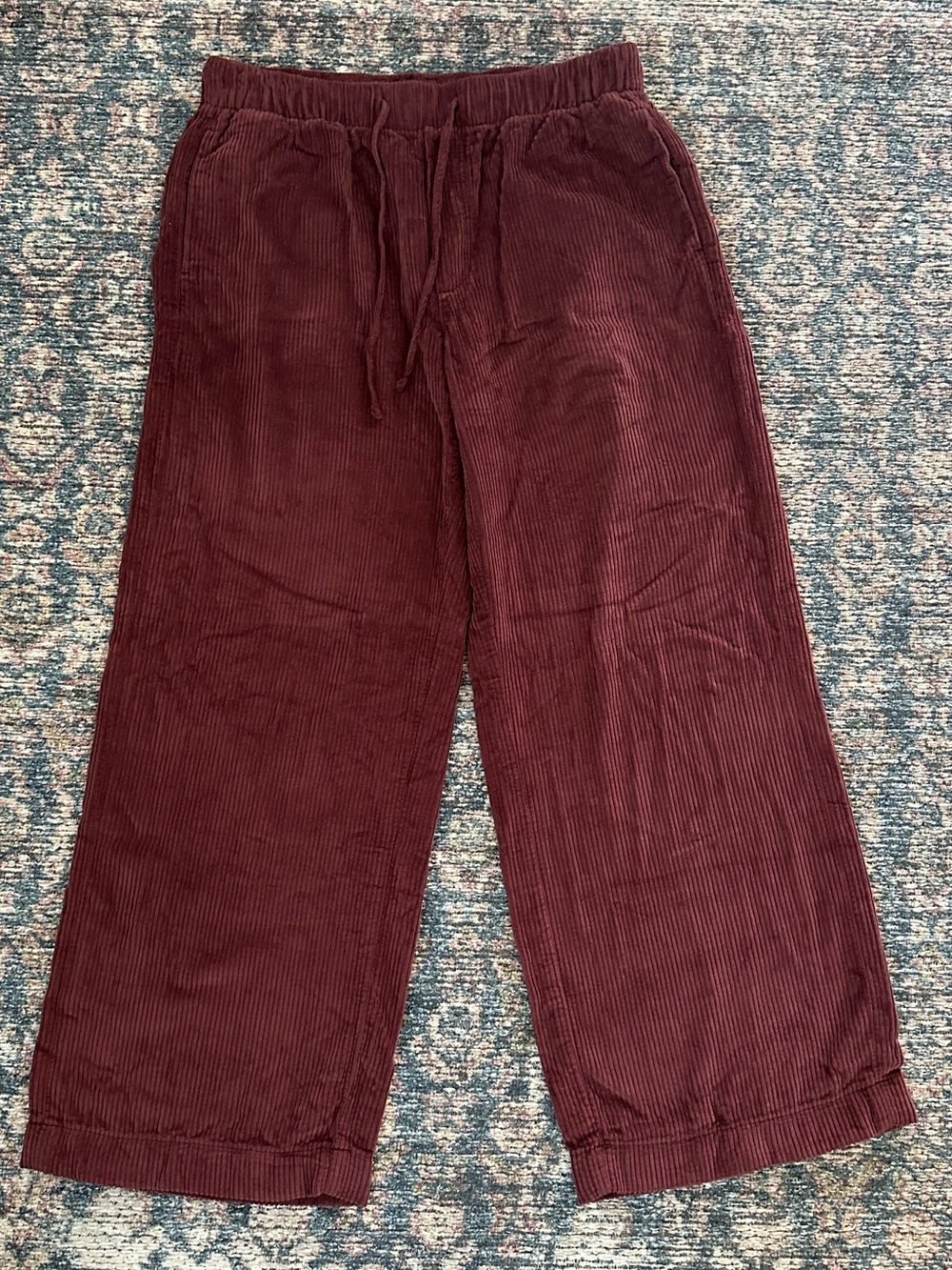 American Eagle NEW Stretch Corduroy Low-Rise Baggy Wide-Leé Pant - Picture 4 of 16